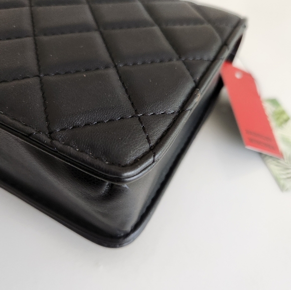 Studded Quilted Crossbody bag. Could clutch too! New! - Picture 4 of 12